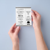 Klassieke uitnodiging aan Bachelor Party. Flyer (Hand)