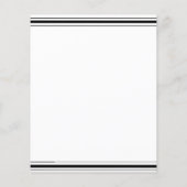 Klassieke uitnodiging aan Bachelor Party. Flyer (Achterkant)