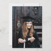 Klassieke uitnodiging tot Afstuderen (Achterkant)