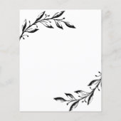 Klassieke uitnodiging tot bruiloft ceremonie. flyer (Achterkant)