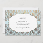 Klassieke uitnodiging tot weddenschap tussen Damas (Achterkant)