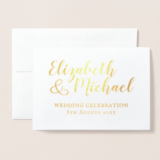 Klassieke uitnodigingen voor witte bruiloft met EC (Voorkant met envelop)