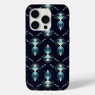 Klassieke uitstraling van blauwe edelstenen met gl iPhone 15 pro case