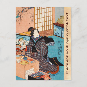 Klassieke ukiyo-e japanse geisha Utagawa Briefkaart