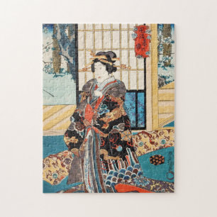 Klassieke ukiyo-e japanse geisha Utagawa Legpuzzel