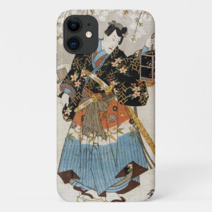 Klassieke  ukiyo-e samurai tattoo verf iPhone 11 hoesje