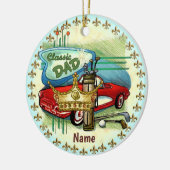 Klassieke vader keramisch ornament (Links)