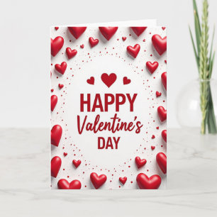 Klassieke Valentijnkaart voor de liefde Kaart