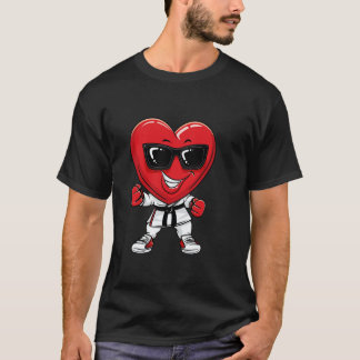 Klassieke Valentijnsdag Zwarte Karate Taekwondo Ju T-shirt