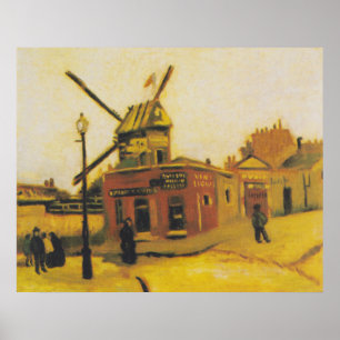 Klassieke Van Gogh Parijs Molen Schilderij Poster