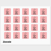 Klassieke Varken "Dat zijn allemaal volken!" Vierkante Sticker (Vel)