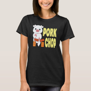Klassieke varkenskarbonade Martial Arts Karate Cho T-shirt