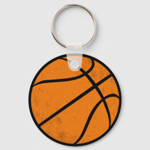 Klassieke Varsity Basketbal Hoops Game Day Stijl Sleutelhanger