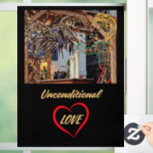 Klassieke vensterbinding raamsticker (Huis)