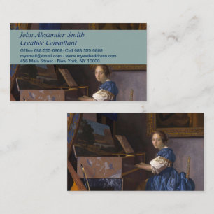 Klassieke Vermeer Barokke Muziekscene Kunst Visitekaartje