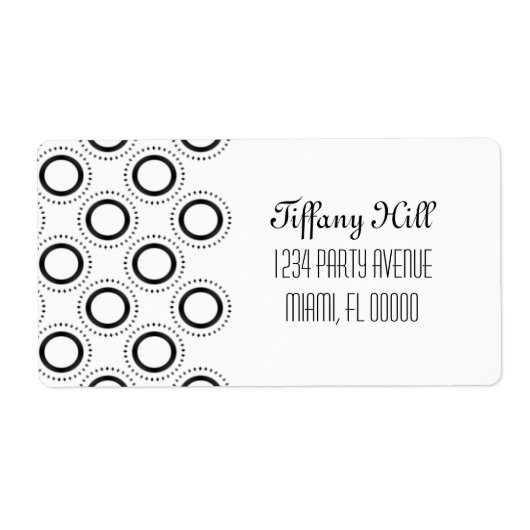 Klassieke verzendlabels voor raffinement etiket (Voorkant)