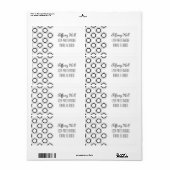 Klassieke verzendlabels voor raffinement etiket (Full Sheet)