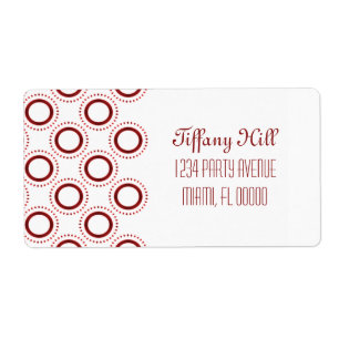 Klassieke verzendlabels voor raffinement etiket