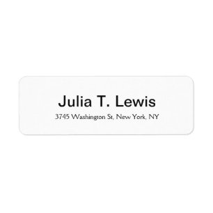 Klassieke vetgedrukte tekst Elegante effen eenvoud Etiket