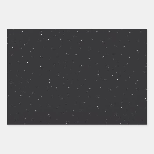 Klassieke vette blauwe vlinder en sterren inpakpapier vel (Voorkant 2)