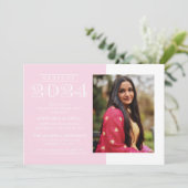 KLASSIEKE VETTE UITGAVE AFSTUDEERUITNODIGING KLAS KAART (Staand voorkant)