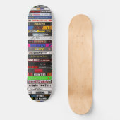Klassieke VHS-tapes voor skateboard (Voorkant)