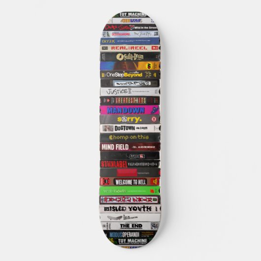 Klassieke VHS-tapes voor skateboard (Voorkant)