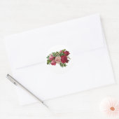 Klassieke Victoriaans Rozen Lily van de Valley Rom Ronde Sticker (Envelop)