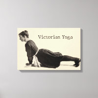 Klassieke Victoriaanse Yoga Vrouw Opwaartse Hond H