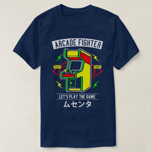 Klassieke Videogames Arcade Fighter T-shirt (Design voorkant)