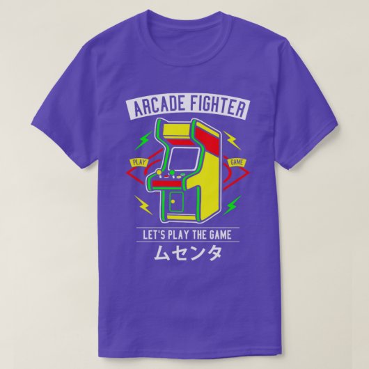 Klassieke videospelletjes: Arcade Fighter T-shirt (Design voorkant)