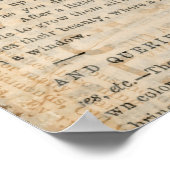 Klassieke vingerafdrukachtergrond poster (Hoek)