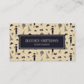 Klassieke Vintage 50's Mode Visitekaartje (Voorkant)