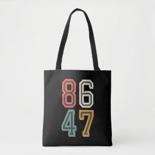 Klassieke Vintage 86 47 Anti Trump 2024 Impeach Draagtas