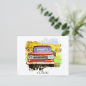 *~* Klassieke Vintage Antieke Roestige TRUCK Briefkaart (Staand voorkant)