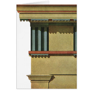 Klassieke Vintage Architectuur, Tempel Hoofdgestel