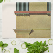 Klassieke Vintage Architectuur, Tempel Hoofdgestel Theedoek (Gevouwen)