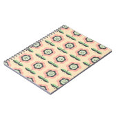 Klassieke Vintage: Bloemen naadloos ontwerp Notitieboek (Linkerzijde)