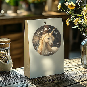 Klassieke Vintage Bos Eenhoorn Envelope Fantasie Ronde Sticker