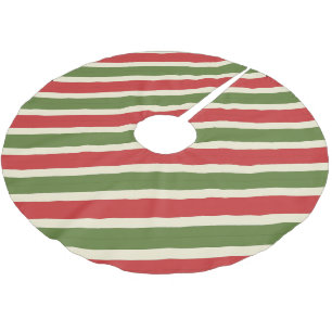 Klassieke Vintage Elegante Kerst Kerststok Stripes Kerstboom Rok