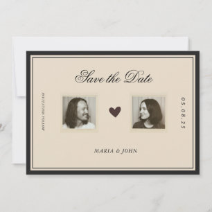 Klassieke Vintage Esthetiek Bewaar de Datum