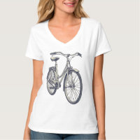 Klassieke Vintage Fiets Schets Retro Lijn Kunst