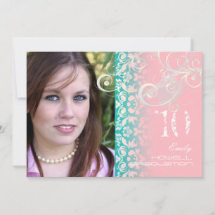 Klassieke vintage/grunge/wervelingen/damask/rodipl kaart