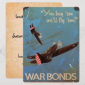 Klassieke vintage reisposter uit WO2 Kaart (Voorkant / Achterkant)