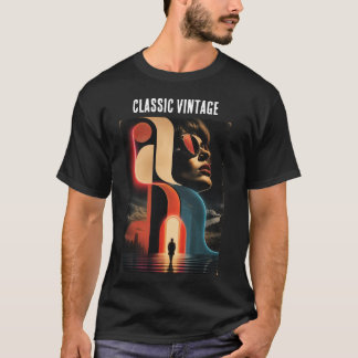 Klassieke Vintage Retro Abstract Grafisch T-shirt
