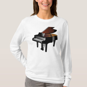 Klassieke Vintage Technische Grote Piano Kunst T-shirt