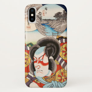 Klassieke vintage ukiyo-e kabuki samoerai Utagawa- iPhone X Hoesje