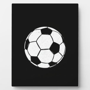 Klassieke Vintage Voetbal Distressed Sport Illustr Fotoplaat