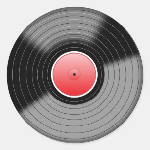 Klassieke vinyl LP Record Sticker