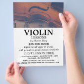 Klassieke Violin, Violin Lessons Adverteren Flyer (Hand)